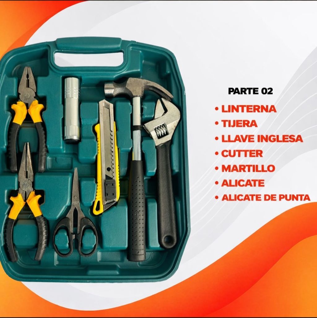 KIT DE HERRAMIENTAS COMPLETO – 27 PIEZAS